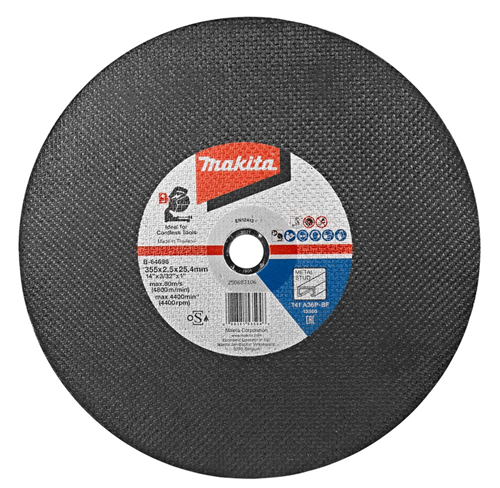 Doorslijpschijfset Metal-Stud Makita - 355X2.5X25.4MM SET à 5 STUKS
