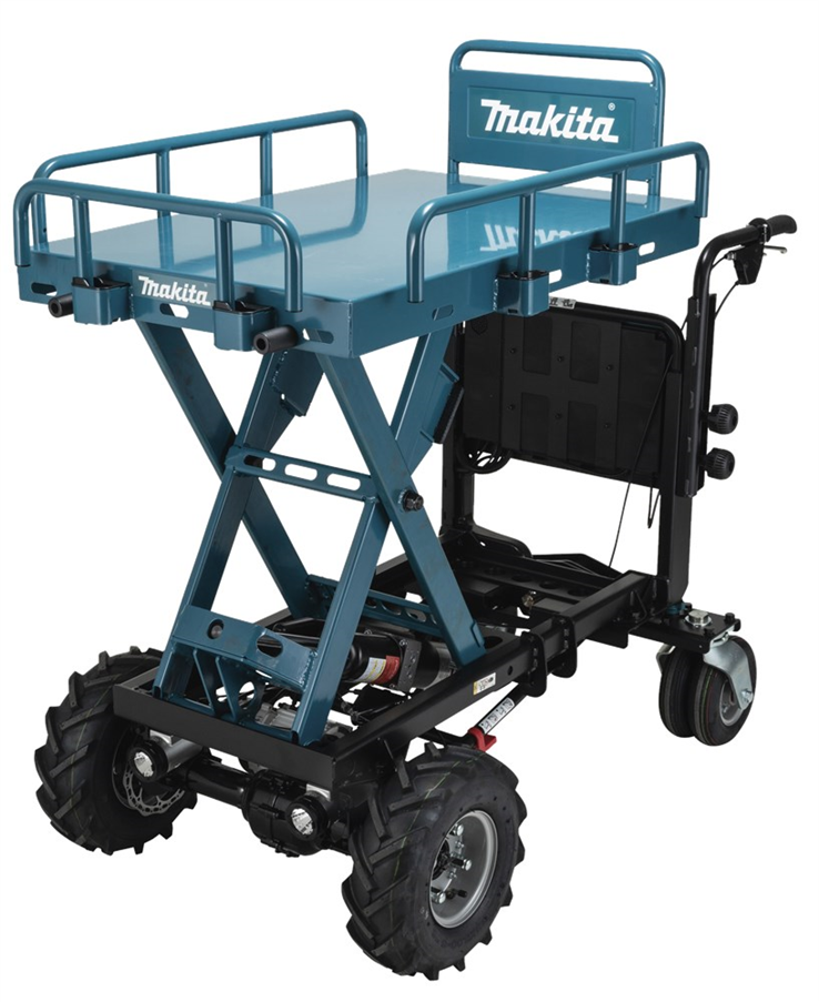 accu kruiwagen met rek makita