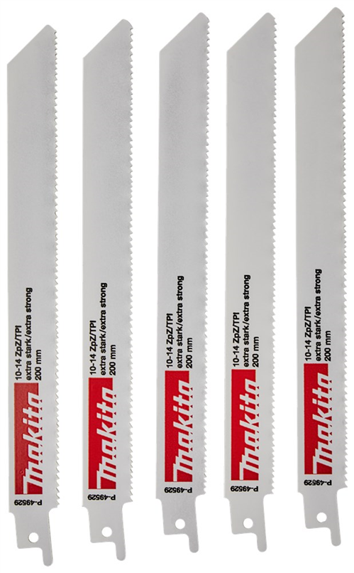 Reciprozaagblad Makita For Wood/Metal - P-49529 200MM SET à 5 STUKS