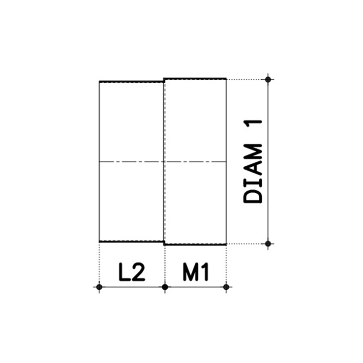 verbindingsmof pvc grijs hwa