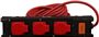 verdeelblok nylon 3-voudig met kabel-3
