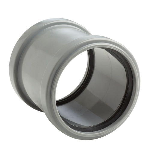Overschuifmof Pvc Grijs Rwa -  75MM SN4