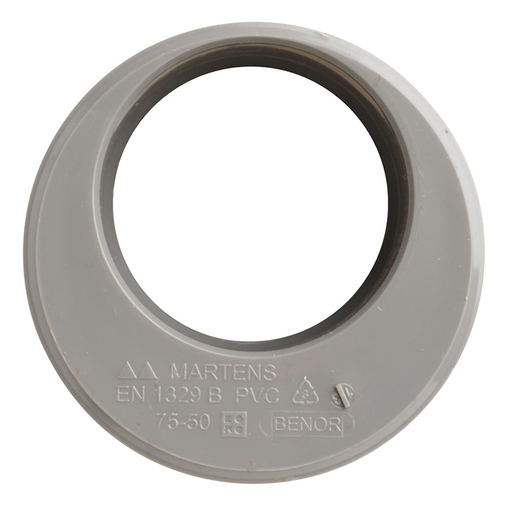 verloopring excentrisch pvc grijs rwa