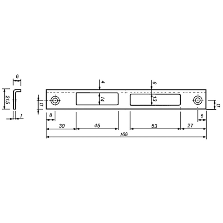 sluitplaat rvs polynorm