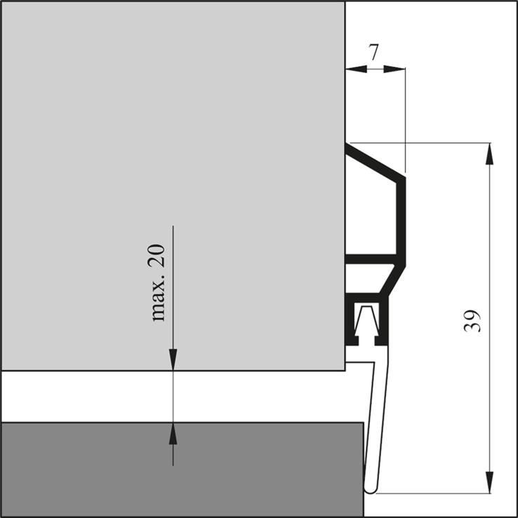 dorpelprofiel aluminium opbouw ellen