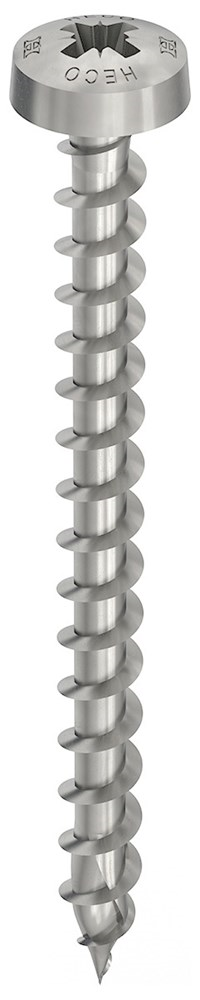 Spaanplaatschroef Rvs A2 Heco - 4.0X 40MM BK PZ2