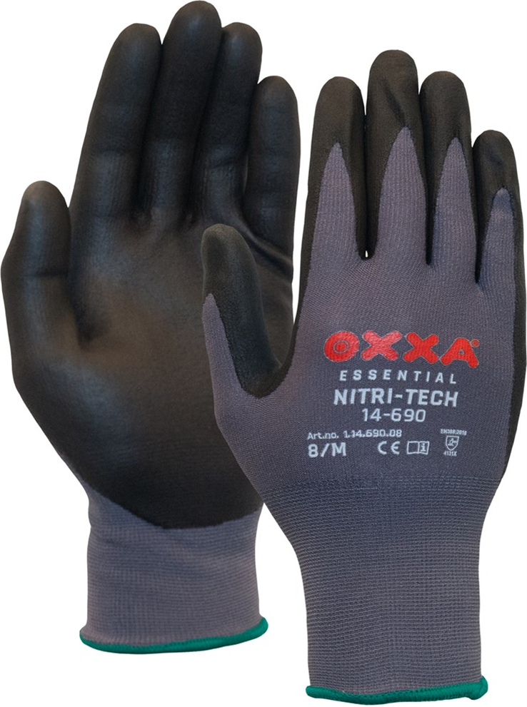werkhandschoenen nylon/elastaan oxxa