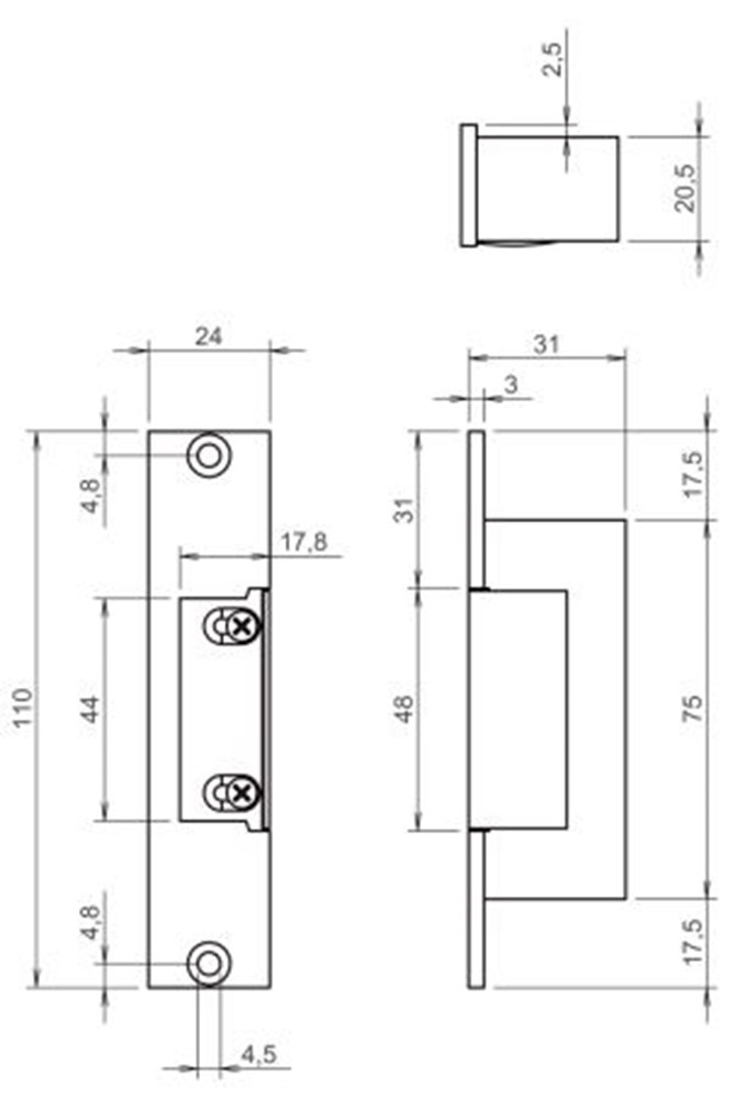 deuropener elektrisch inbouw effeff