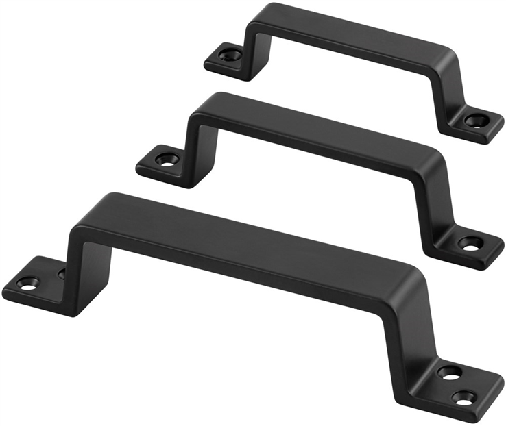 handgreep aluminium mat zwart hermeta