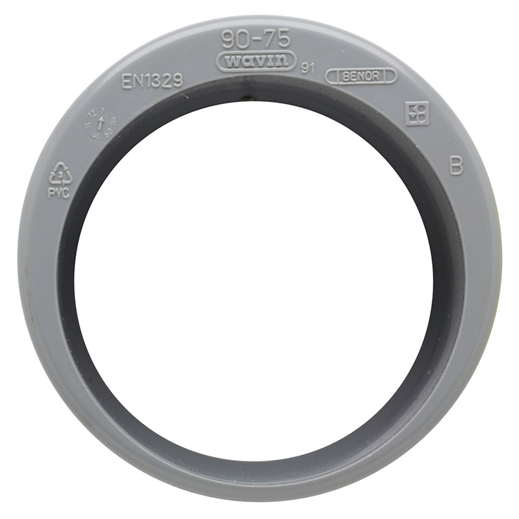 verloopring excentrisch pvc grijs rwa
