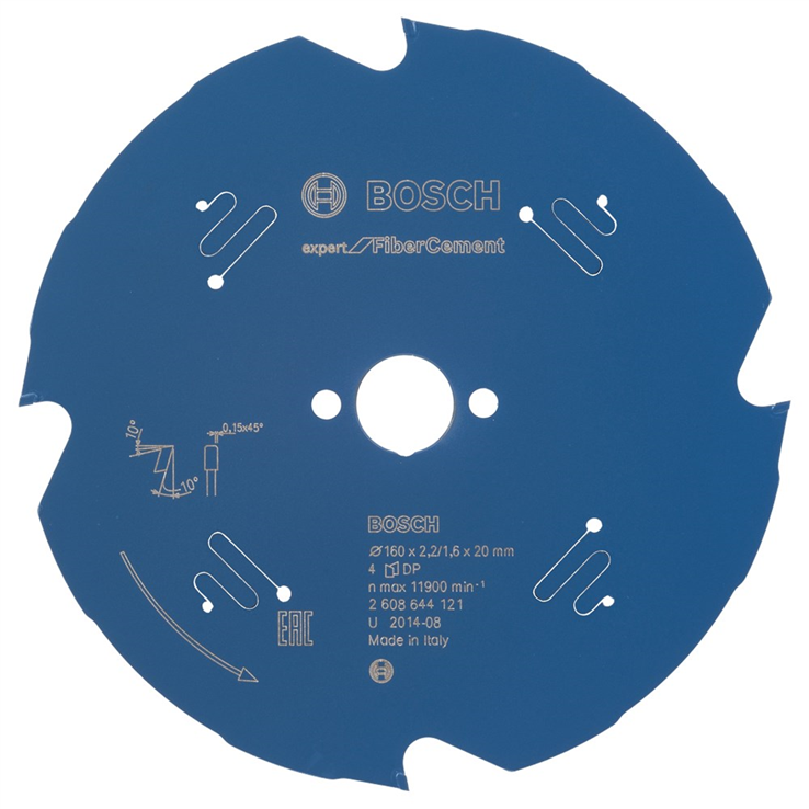 cirkelzaagblad pcd bosch fibre cement