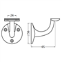 leuninghouder aluminium f1 hermeta-5