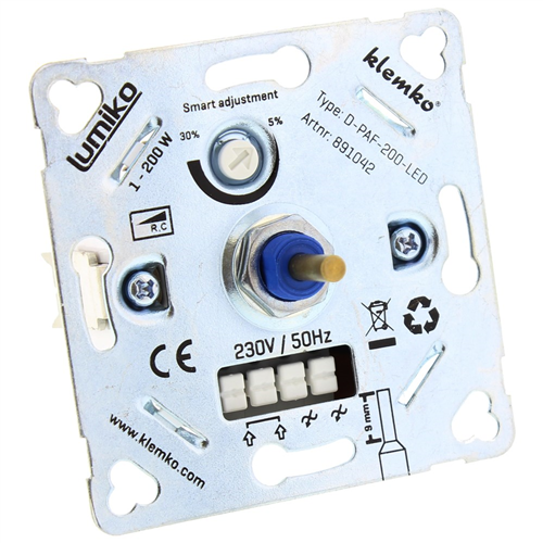 Dimmer Inbouw Led Klemko - D-PAF200-LED 1-200W