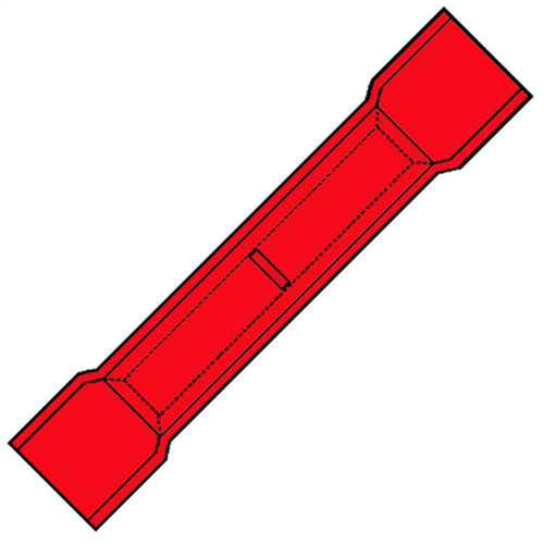 Kabelschoen Verbinder Geisoleerd Rood - 0.5-1.5MM2