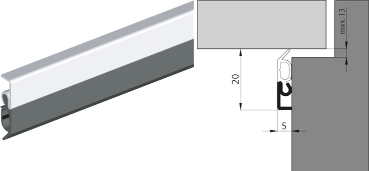 tochtprofiel aluminium opbouw ellen