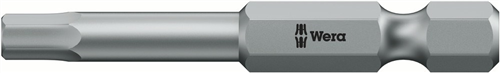 Schroefbit Lang Inbus Wera - 840/4Z HEX-PLUS 3.0 50MM 1/4''