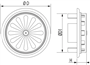 ventilatierooster kunststof weha-6