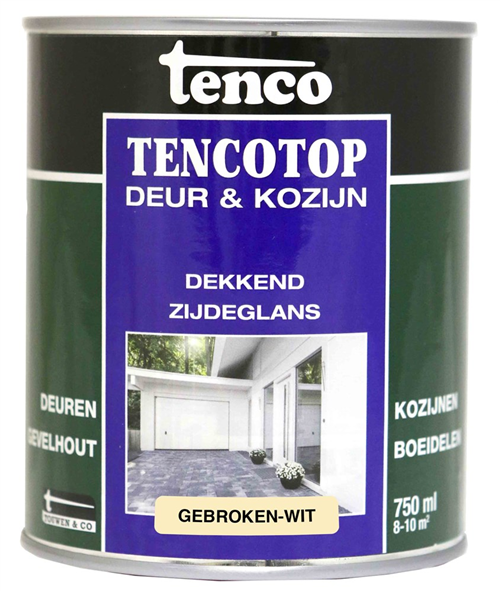 Beits Dekkend Zijdeglans Gebroken Wit - TENCOTOP  750ML