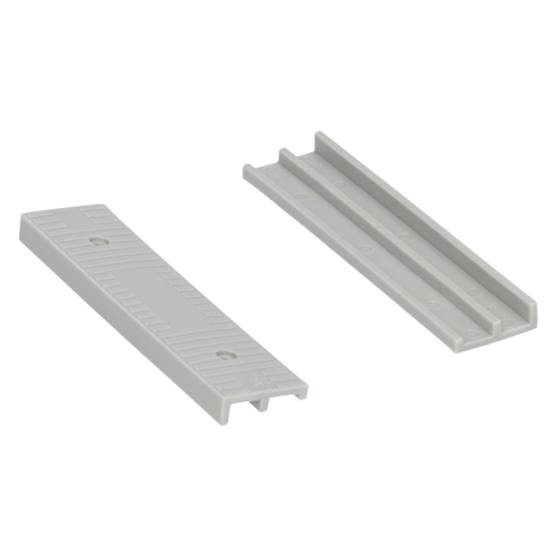 Kegblokje Polypropyleen Kowo - 100X24X 8/4MM GRIJS