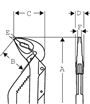waterpomptang bahco ergo-3