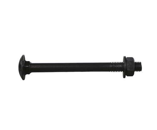 Slotbout Zwart Verzinkt - M 8X 90MM
