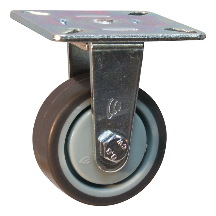bokwiel grijs rubber