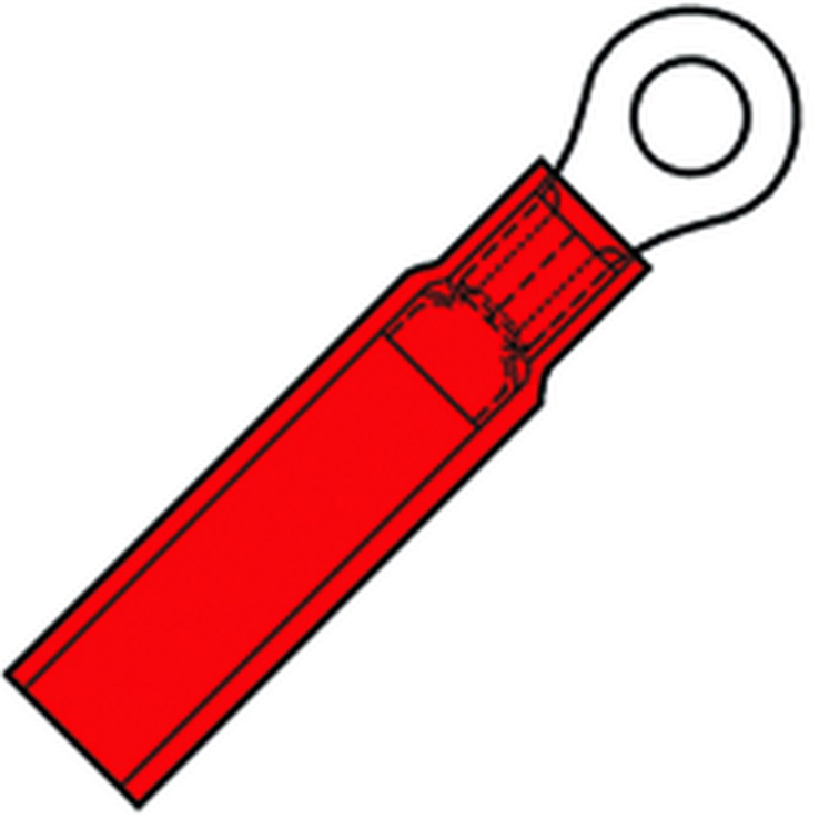 kabelschoen ring waterdicht rood