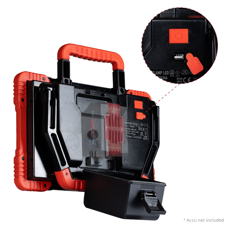 accu bouwlamp led klasse III kelfort