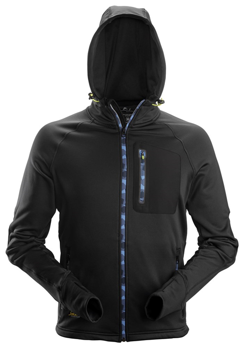 Fleece Jack Stretch Flexiwork Snickers - 8000 ZWART XXL