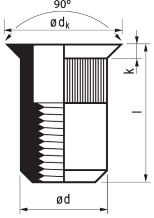 Blindklinkmoer Elvz Masterfix - M10X21.0MM VK