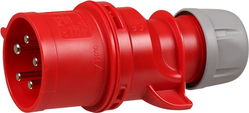 Stekker Cee Rood/Grijs Kelfort - 9516/4 400V 16A 5P IP44