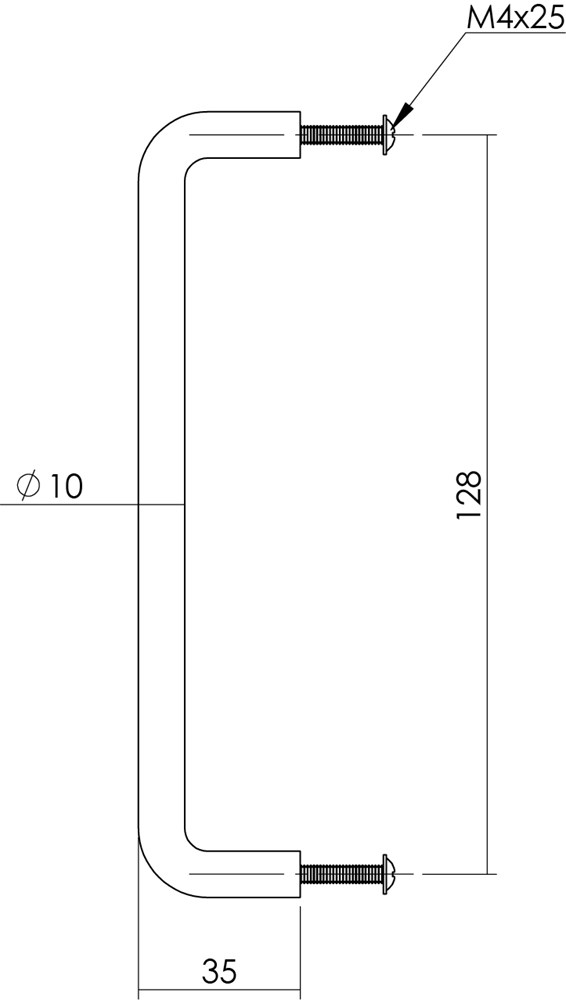 meubelgreep rvs intersteel