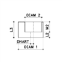 verloopring excentrisch pvc grijs rwa-4