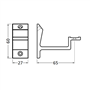 leuninghouder aluminium f1 hermeta-5