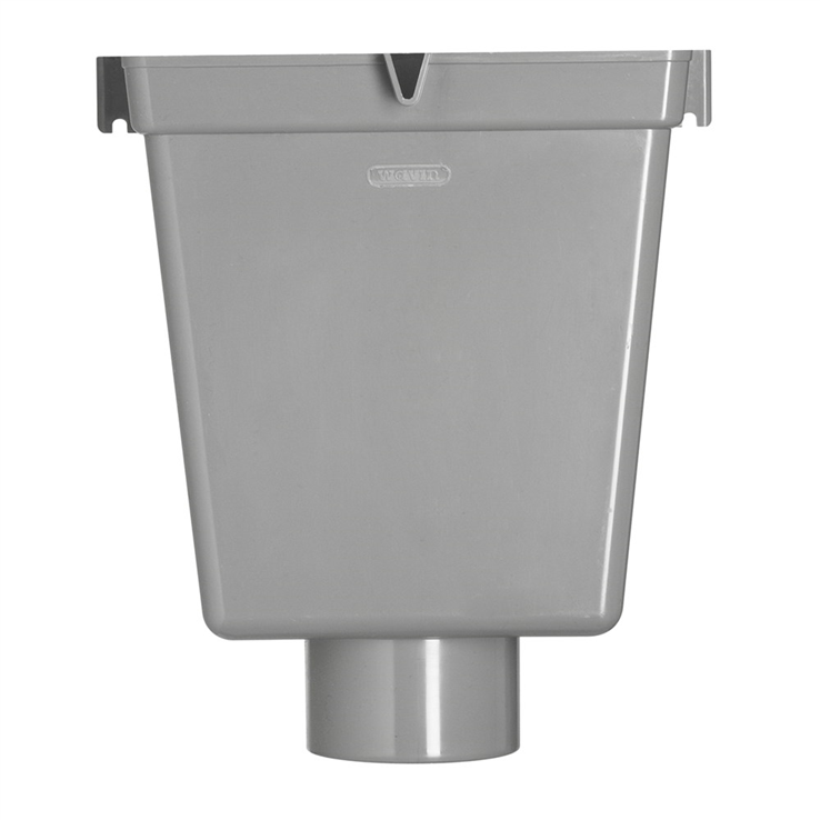 vergaarbak pvc grijs hwa