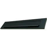briefplaat aluminium mat zwart oxloc