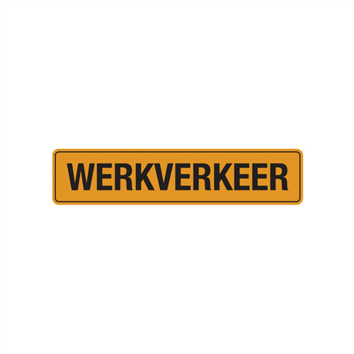 Werkverkeer Sticker Vinyl - 300X 60MM GEEL/ZWART