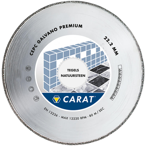 Diamantzaagblad Droog Carat Classic - GALVANO CEPC 125X22.23MM