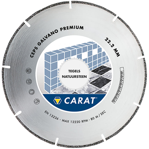 Diamantzaagblad Droog Carat Classic - GALVANO CEPS 115X22.23MM