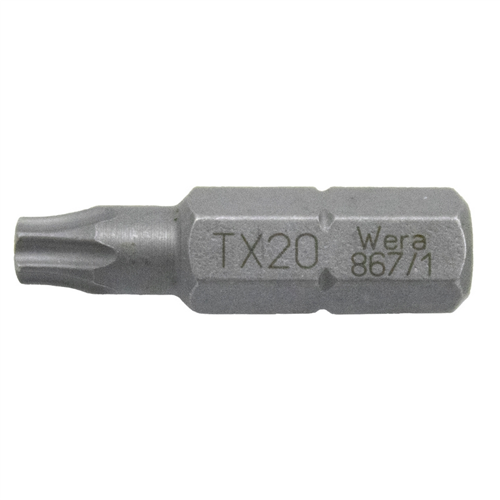 Schroefbit Torx Wera - 867/1Z T20 25MM 1/4'' à 100 ST