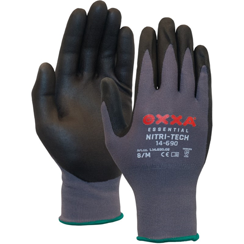 Werkhandschoenen Nylon/Elastaan Oxxa - NITRI-TECH 14-690 09-L