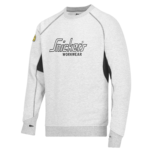 Sweatshirt Logo Snickers - 2820 GRIJS/ZWART XL