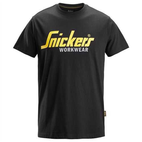 T-Shirt Logo Snickers - 2586 ZWART XXL