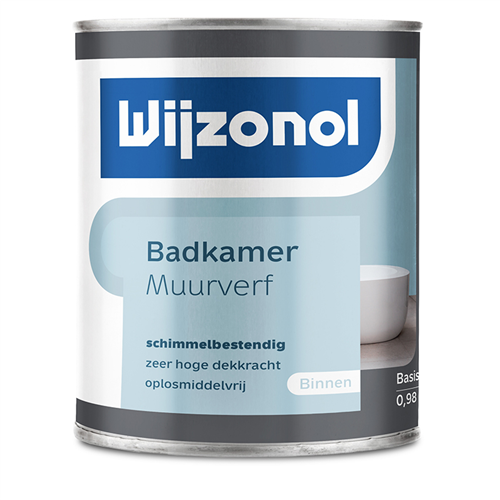 Muurverf Badkamer Mat Wit Wijzonol - 2450ML