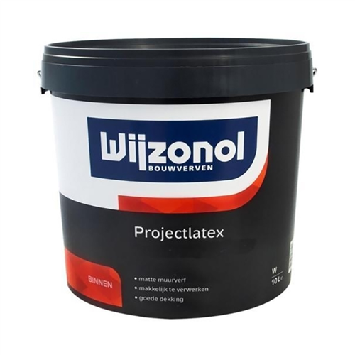 Projectlatex Binnen Mat Wijzonol - 10L WIT