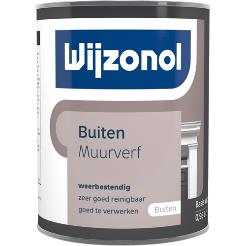 Muurverf Buiten Semi-Mat Wijzonol - 0.95L WIT