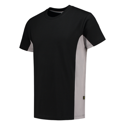 T-Shirt Bicolor Tricorp - 102004 ZWART/GRIJS XL