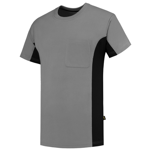 T-Shirt Bicolor Borstzak Tricorp - 102002 GRIJS/ZWART M