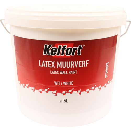 Muurverf Mat Wit Kelfort - LATEX 5L RAL9003