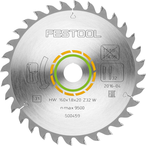 Cirkelzaagblad Hm Festool - 160X1.8X20MM 32W